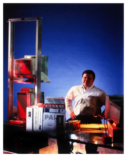 Roichard Grigonis Seated with Equipment